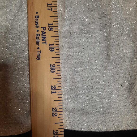 NWT Banana Republic Metallic White Silver Sweater Top Shimmer Back Cut Out XL - Picture 8 of 12